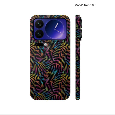 Dán Skin Xiaomi 17 Series Vân Nổi Neon | UVPT19