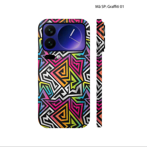 Dán Skin Xiaomi 17 Vân Nổi Graffiti | UVPT20
