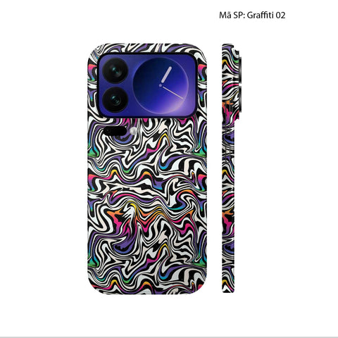 Dán Skin Xiaomi 17 Vân Nổi Graffiti | UVPT20