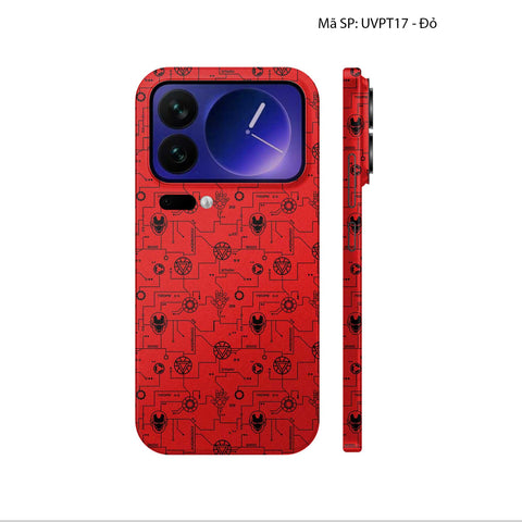 Dán Skin Xiaomi 17 Series Vân Nổi Iron Man | UVPT17