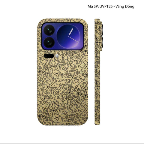 Dán Skin Xiaomi 17 Vân Nổi Pattern Machine | UVPT25