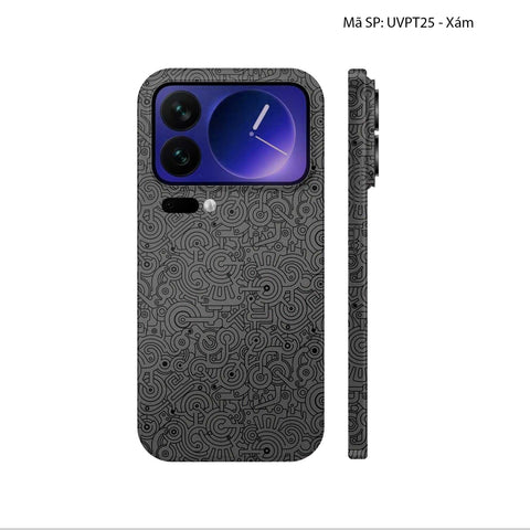 Dán Skin Xiaomi 17 Vân Nổi Pattern Machine | UVPT25