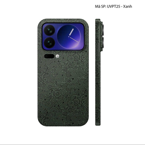 Dán Skin Xiaomi 17 Vân Nổi Pattern Machine | UVPT25