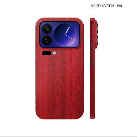 Dán Skin Xiaomi 17 Series Vân Nổi Pattern WOOD | UVPT26