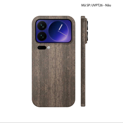 Dán Skin Xiaomi 17 Series Vân Nổi Pattern WOOD | UVPT26