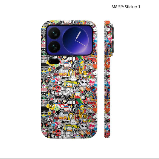Dán Skin Xiaomi 17 Series Vân Nổi Sticker | UVPT22