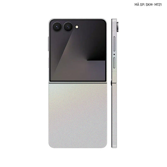 Dán Skin Galaxy Z Flip 7 Đổi Màu Bạc Chuyển Sắc | SKM-MT21