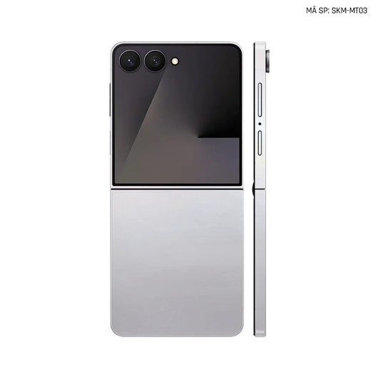 Dán Skin Galaxy Z Flip 7 Đổi Màu Bạc Xám | SKM-MT03