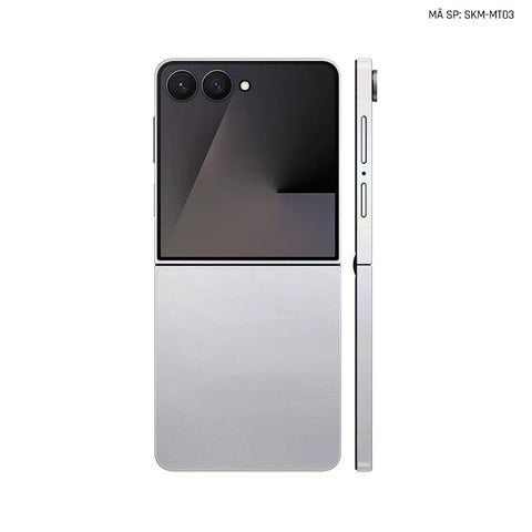 Dán Skin Galaxy Z Flip 7 Đổi Màu Bạc Xám | SKM-MT03