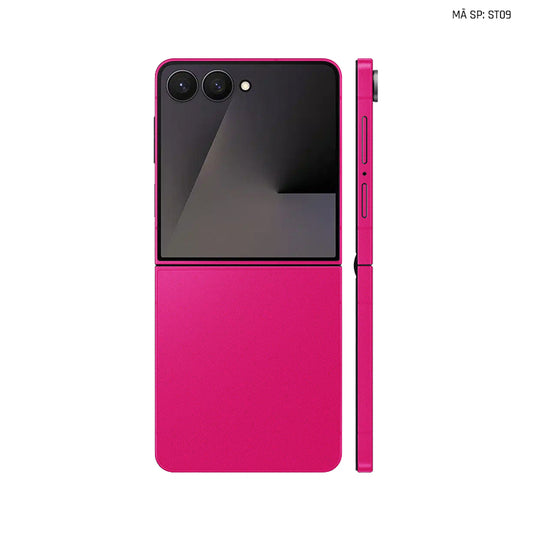 Dán Skin Galaxy Z Flip 7 Đổi Màu Hồng Đậm | ST09