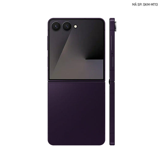Dán Skin Galaxy Z Flip 7 Đổi Màu Tím Metallic | SKM-MT13