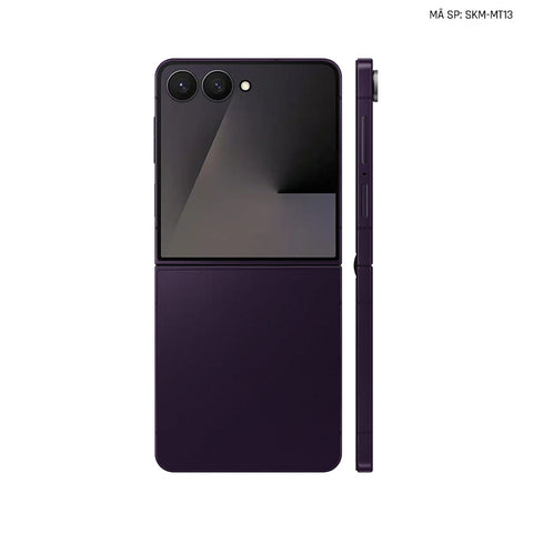 Dán Skin Galaxy Z Flip 7 Đổi Màu Tím Metallic | SKM-MT13