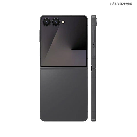 Dán Skin Galaxy Z Flip 7 Đổi Màu Xám Metallic | SKM-MT07