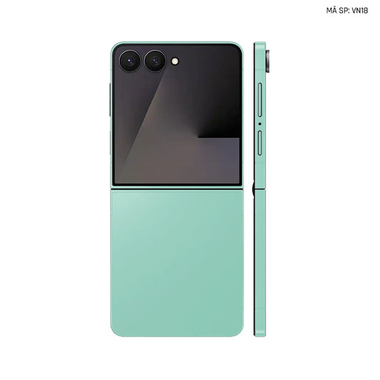 Dán Skin Galaxy Z Flip 7 Đổi Màu Xanh Mint | VN18