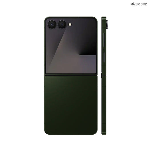 Dán Skin Galaxy Z Flip 7 Đổi Màu Xanh Quân Đội | ST12