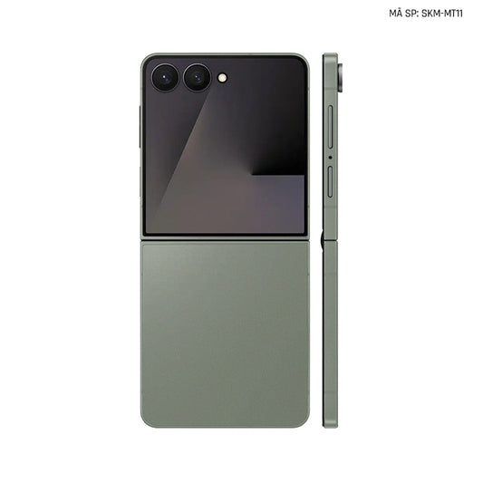 Dán Skin Galaxy Z Flip 7 Đổi Màu Xanh Rêu Xám | SKM-MT11