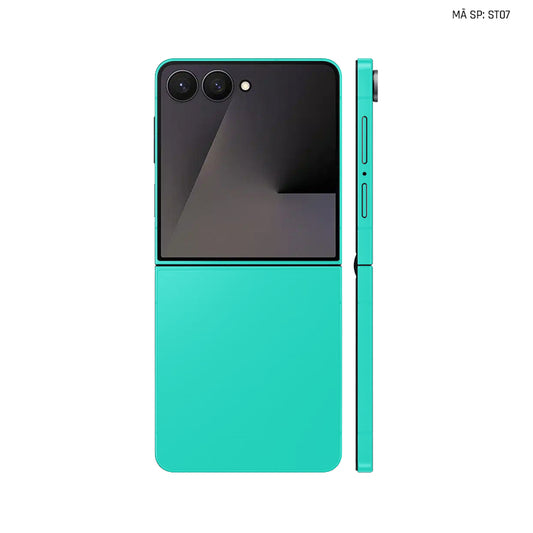 Dán Skin Galaxy Z Flip 7 Đổi Màu Xanh Tiffany | ST07