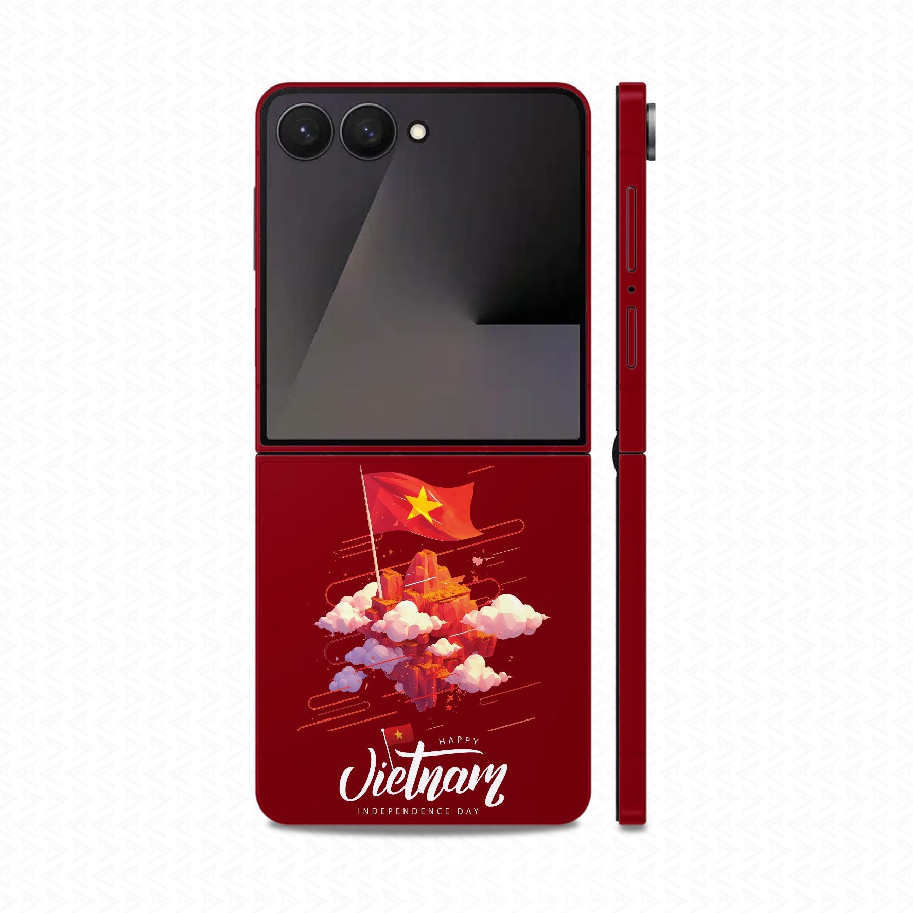 Dán Skin Galaxy Z Flip 8 In Hình Mây Núi Việt Nam
