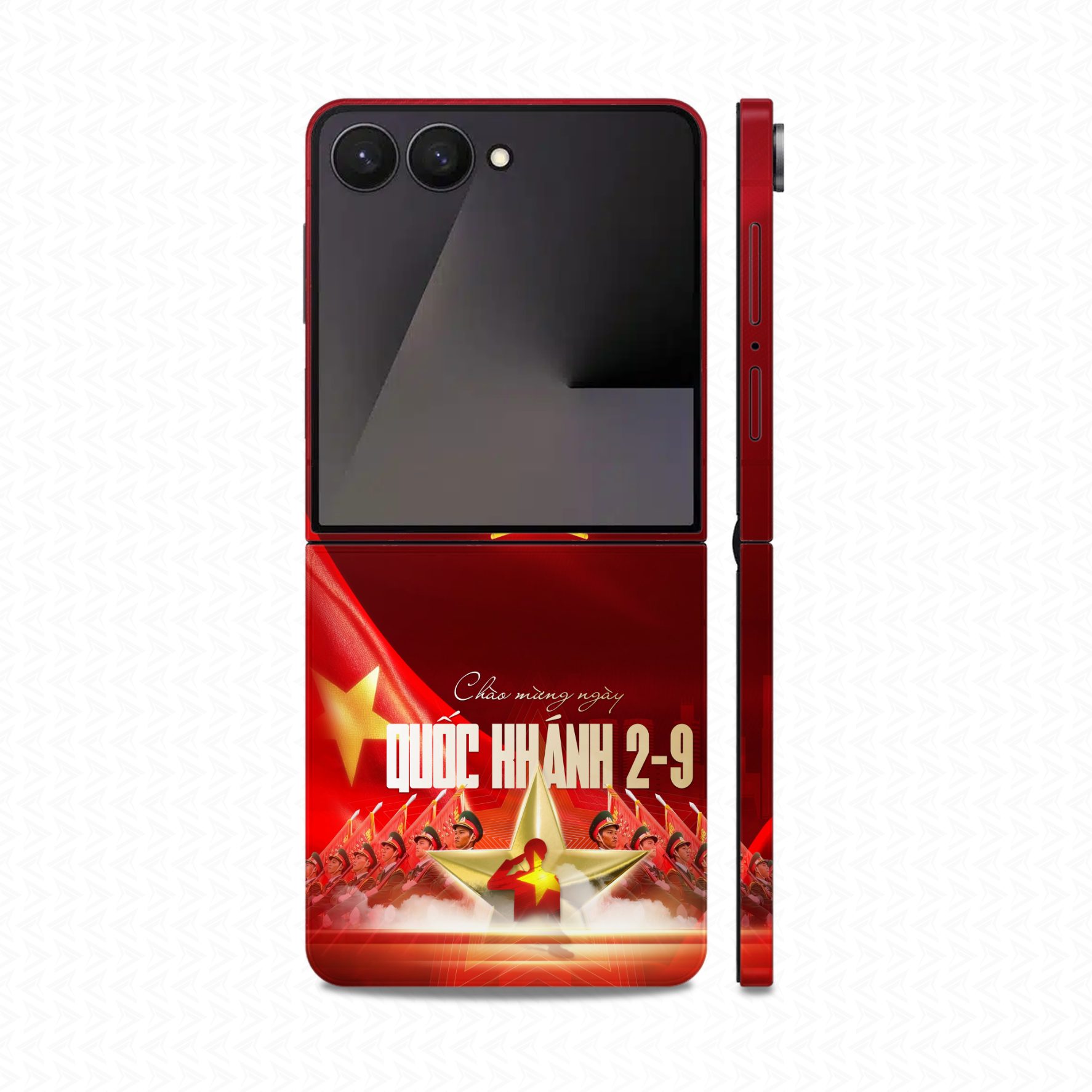 Dán Skin Galaxy Z Flip 8 In Hình Quốc Khánh