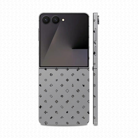 Dán Skin Galaxy Z Flip 8 Vân Nổi ICON | UVPT04