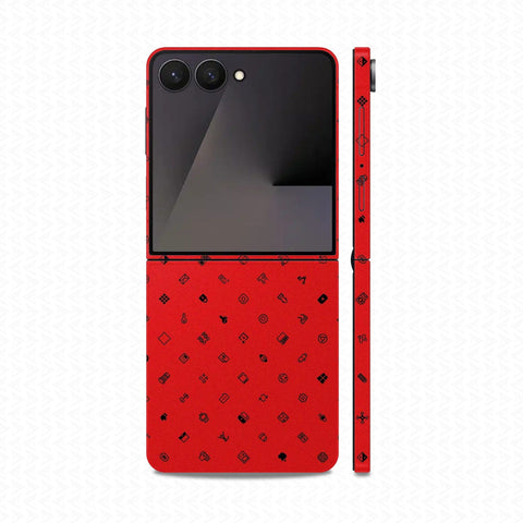 Dán Skin Galaxy Z Flip 8 Vân Nổi ICON | UVPT04