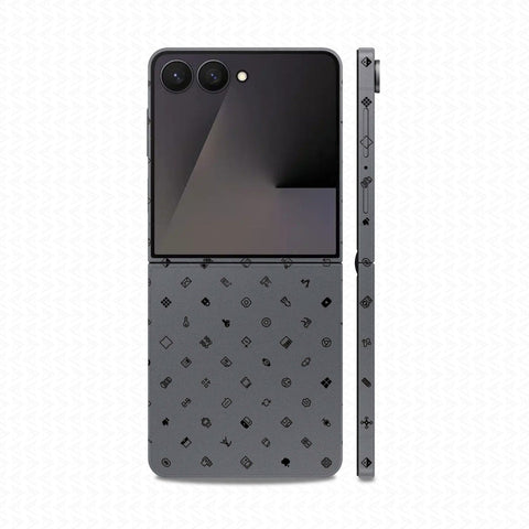 Dán Skin Galaxy Z Flip 8 Vân Nổi ICON | UVPT04
