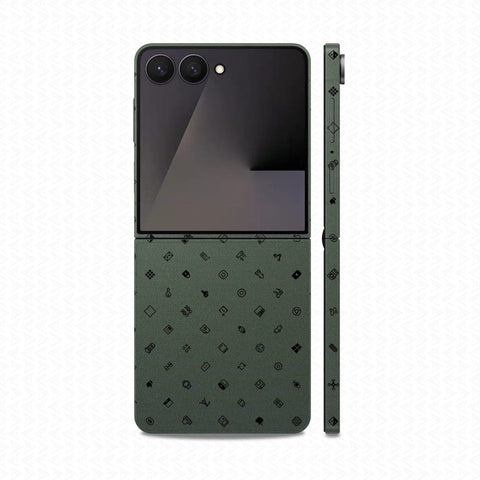 Dán Skin Galaxy Z Flip 8 Vân Nổi ICON | UVPT04