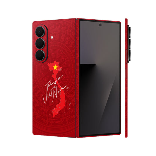 Dán Skin Galaxy Z Fold 7 Hình Tôi Yêu Việt Nam Bản Đồ
