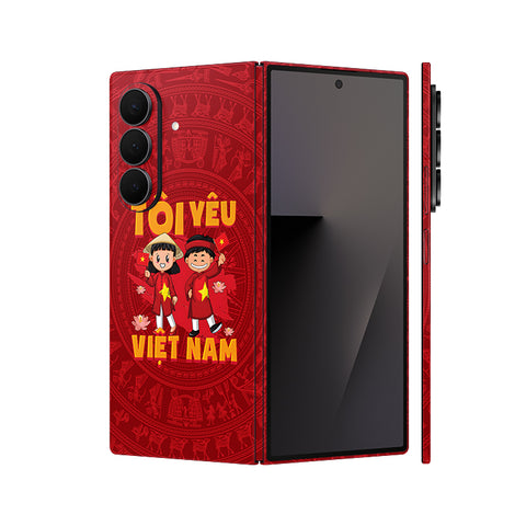 Dán Skin Galaxy Z Fold 7 Hình Tôi Yêu Việt Nam