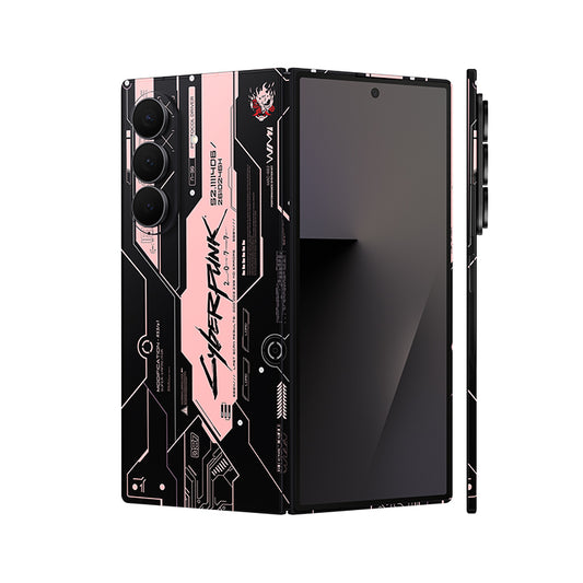 Dán Skin Galaxy Z Fold 8 | Ultra In Hình Cyberpink Đen