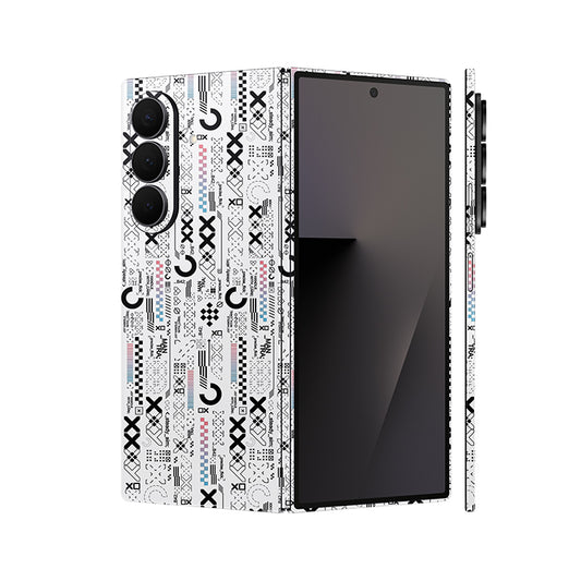 Dán Skin Galaxy Z Fold 8 | Ultra In Hình SVG Cyberpunk tRẮNG
