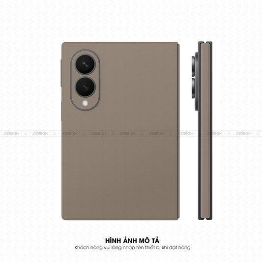 Miếng Dán Da Samsung Z Fold 8 Vân Aran Khakhi