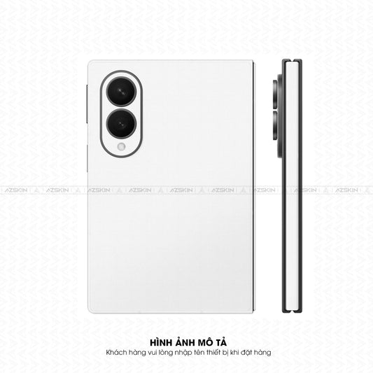 Miếng Dán Da Samsung Z Fold 8 Vân Aran Trắng