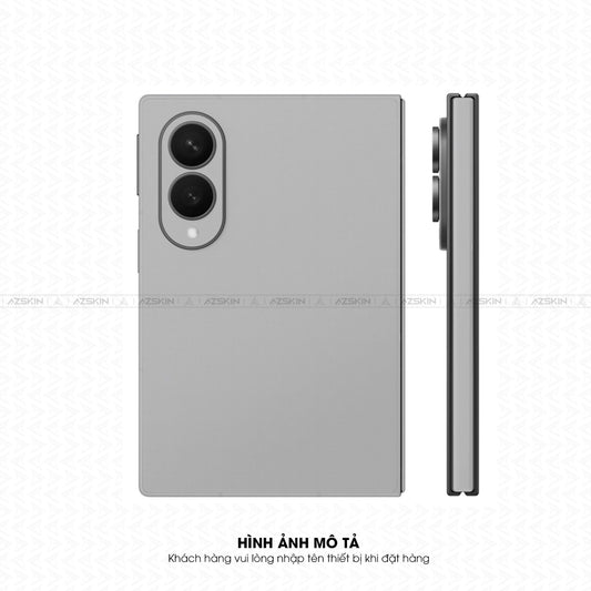 Miếng Dán Da Samsung Z Fold 8 Vân Aran Xám