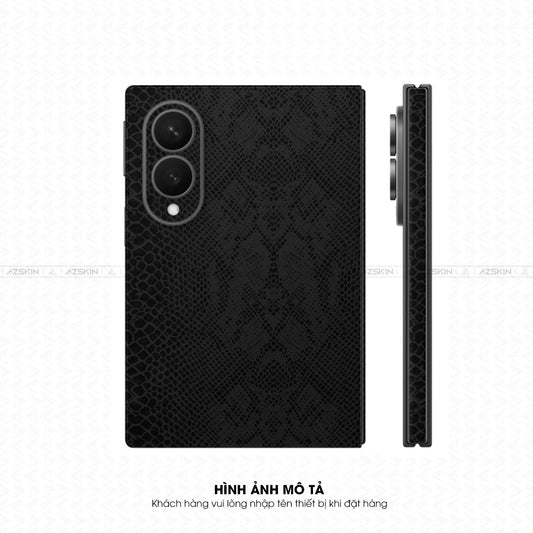 Miếng Dán Da Samsung Z Fold 8 | Ultra Vân Rắn Đen