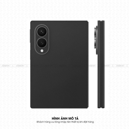 Miếng Dán Da Samsung Z Fold 8 Vân Mil Đen
