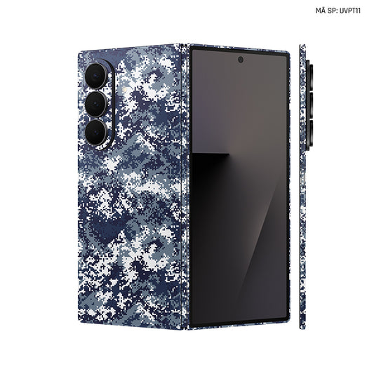 Dán Skin Galaxy Z Fold 7 Vân Camo Digital Xanh | UVPT11