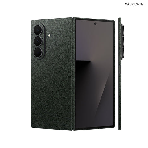 Dán Skin Galaxy Z Fold 7 Vân Nổi Cartoon Xanh | UVPT12