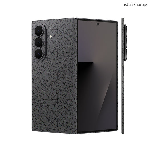 Dán Skin Galaxy Z Fold 7 Vân Nổi Nordic 2025 | NORDIC02