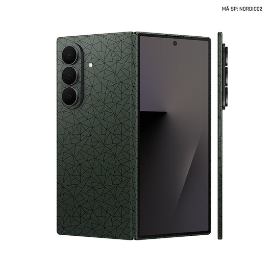 Dán Skin Galaxy Z Fold 7 Vân Nổi Nordic 2025 | NORDIC02