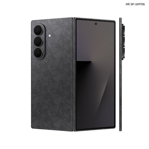 Dán Skin Galaxy Z Fold 7 Vân Pattern AZ Xám | UVPT06