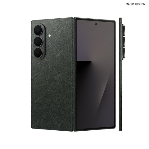 Dán Skin Galaxy Z Fold 7 Vân Pattern AZ Xanh | UVPT06