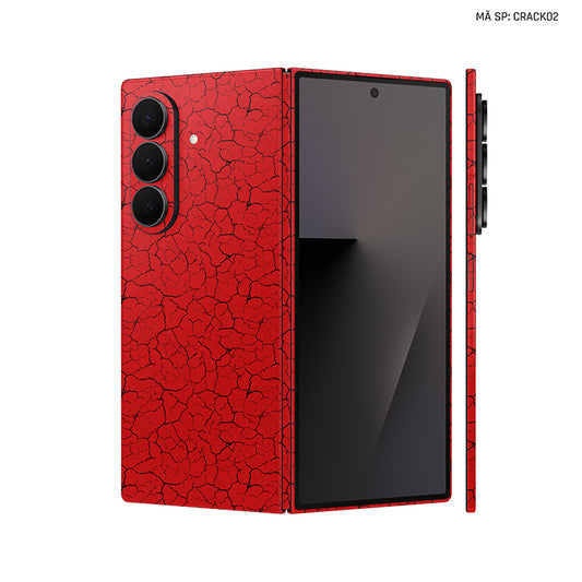 Dán Skin Galaxy Z Fold 7 Vân Nổi Pattern Crack 02 | CRACK02