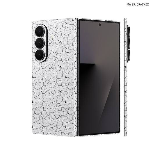 Dán Skin Galaxy Z Fold 7 Vân Nổi Pattern Crack 02 | CRACK02