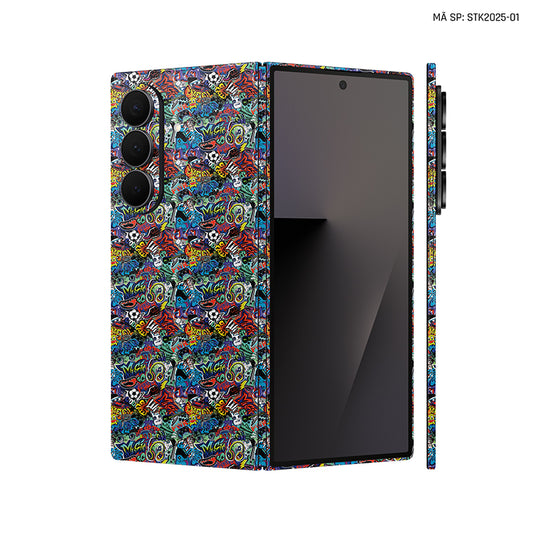Dán Skin Galaxy Z Fold 7 Vân Nổi Sticker 2025 01 | STK2025