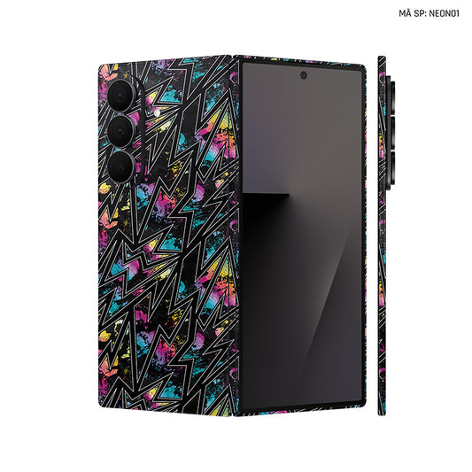 Dán Skin Galaxy Z Fold 7 Vân Nổi Neon 01 | UVPT19