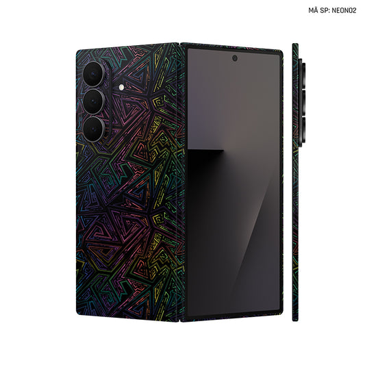 Dán Skin Galaxy Z Fold 7 Vân Nổi Neon 02 | UVPT19