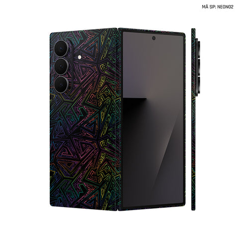 Dán Skin Galaxy Z Fold 7 Vân Nổi Neon 02 | UVPT19