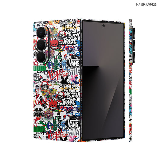 Dán Skin Galaxy Z Fold 7 Vân Nổi Sticker 04 | UVPT22