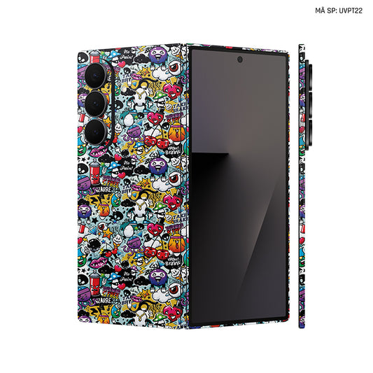 Dán Skin Galaxy Z Fold 7 Vân Nổi Sticker 06 | UVPT22